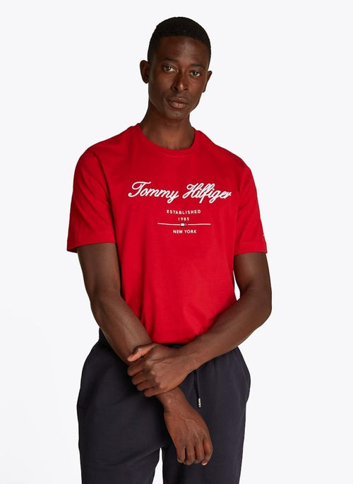 TOMMY HILFIGER Regular Fit T-Shirt With Script Logo