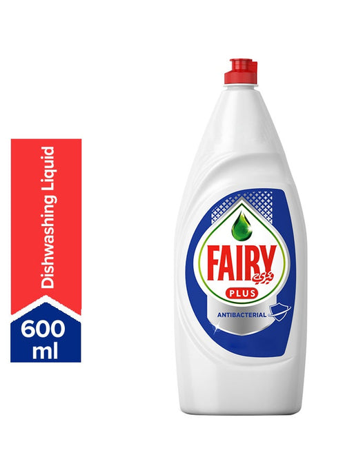 Fairy Plus Antibacterial Dishwashing Liquid 600ml