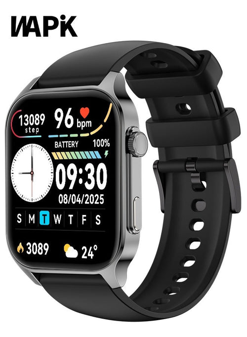 Korean Brand X5S Smart Watch, Business Smartwatch, Waterproof Fitness Watch, Bluetooth Calling, Heart Rate Monitoring - Black