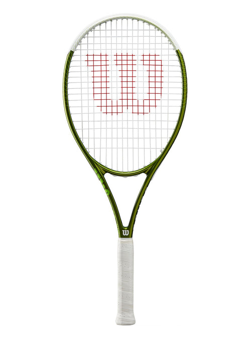 Wilson Blade Feel Team 103 Tennis Racket, 16x19, Adults, Beginners/ Intermediate - Green/ White