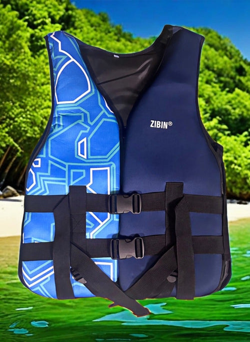 Generic Adult Safety Life Jacket with Adjustable Straps, Whistle, and Enhanced Buoyancy for Kayaking, Boating, and Fishing