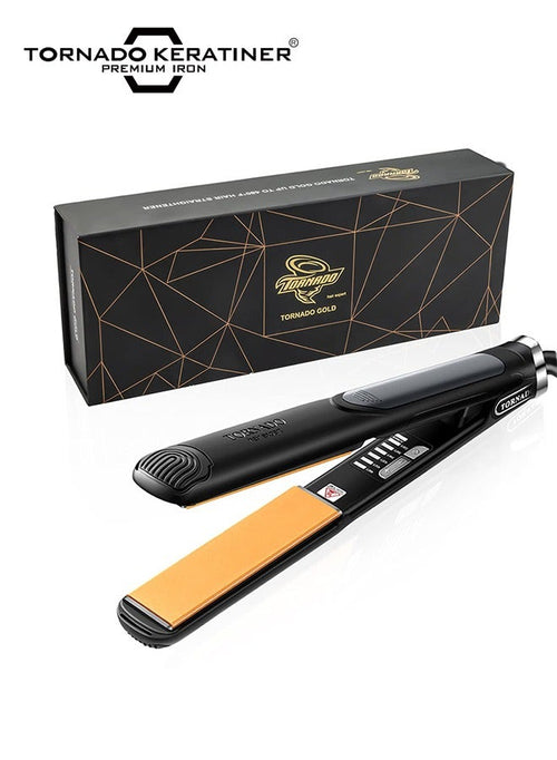 Tornado Keratiner Hair Straightener and Curler 2 in 1 Ceramic Flat Iron with 6 Heat Settings Adjustable Temperature and Heats Up Fast