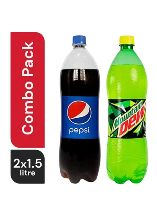 Mountain Dew & Pepsi Assorted 2 x 1.5L
