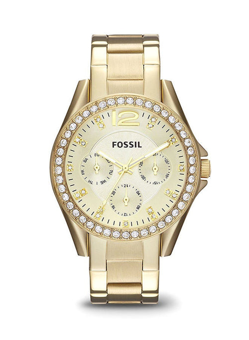 FOSSIL Women's Stainless Steel Chronograph Watch ES3203 - 38 mm - Gold