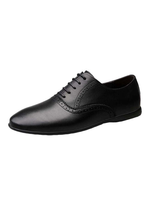 Husk'sWare Lace-up Leather Formal Shoes Black