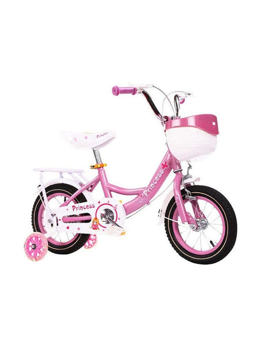 Cool Baby COOLBABY Kids Bike with Hand Brake and Basket for Ages 3-8 Years, 12 Inch Princess Bikes Bicycles With backseat, Children Bicycle. (Pink) 74 x 20 x 42cm