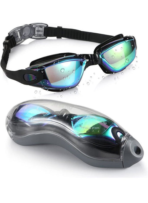 Rock Pow Pow Swim Goggles, Swimming Goggles No Leaking Full Protection Adult Men Women Youth