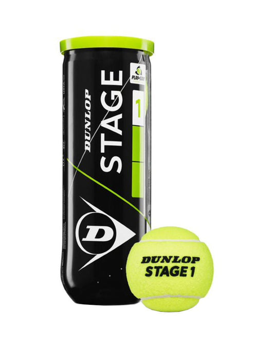 DUNLOP Tennis Ball Stage 1 Green 3pet