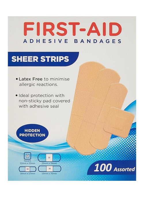 Sheer Strip Bandages Safe And Lasting Adhesive Latex Free