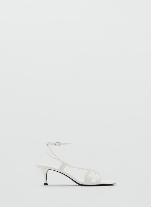 MANGO Combined-Strap Heeled Sandals