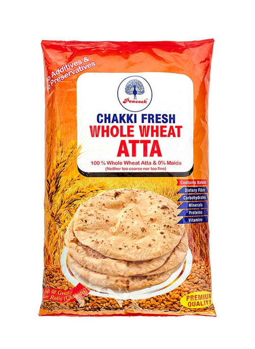 Peacock Chakki Fresh Whole Wheat Atta 5kg