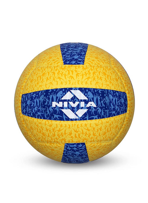 Nivia G-2020 Rubber Volleyball | Size: 4 | Laminated | 18 Panels | for Indoor & Outdoor Matches | Machine Stitch | Butyl Bladder | High Air Retention