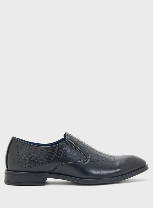 Robert Wood Croc Emboss Formal Slip Ons