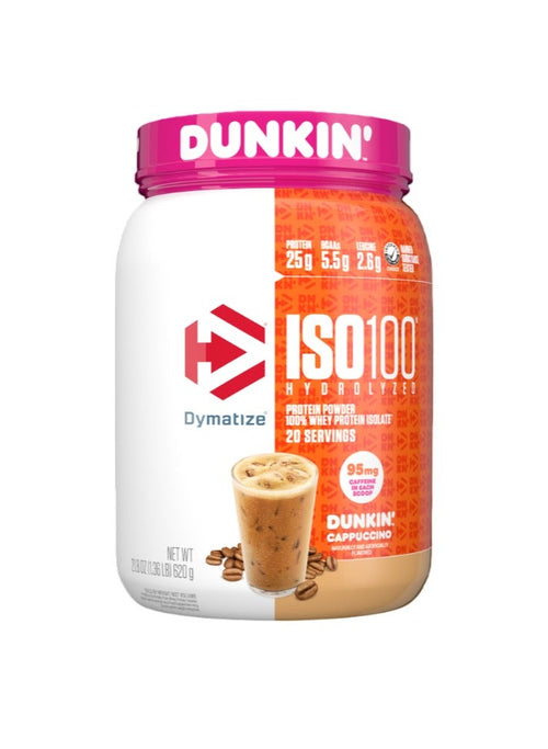 Dymatize ISO100 Hydrolyzed Protein Powder, 100% Whey Isolate, 25g Protein, 5.5g BCAAs, Gluten Free, Chocolate Peanut Butter, 650g, 20 Servings