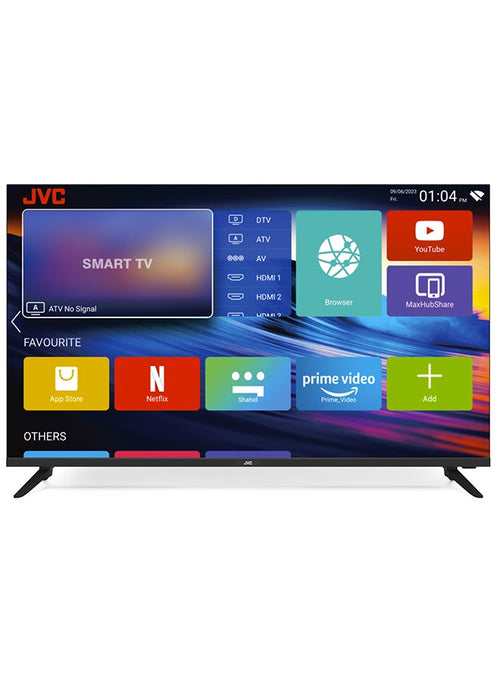 JVC 43 Inch Edgeless Full HD Android 14 Smart TV With Bluetooth , Dolby Audio And Quadcore Processor LT-43N5105 Black