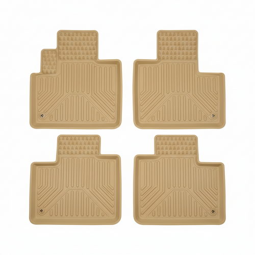 TXR Premium TPE Floor Mats Beige Color for Toyota Corolla 2014-2026 – All-Weather | Custom Fit | Odorless