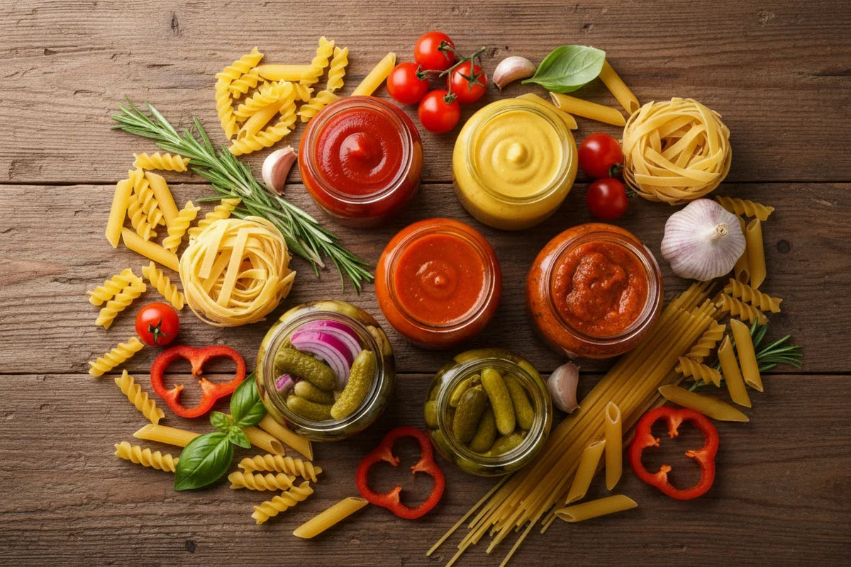 Condiments, Pickles & Pasta
