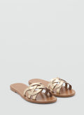 MANGO Casual Intertwined Strap Sandals
