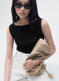 MANGO Boat-Neck Knitted Top