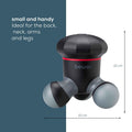 Beurer MG 18 Mini Handheld Electric Massager for Gentle Vibration Massager | Ideal for Back, Neck, Arms and Legs | LED Light | Portable | Black | 3 Years Guarantee
