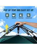AIWANTO Pop Up Tent Double Doors Frame Garden Picnic Hiking Tent Light and Practical Popup Tent Waterproof for Camping for 3-4 People 200 \* 200 \* 135cm