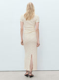 MANGO Textured Fitted Skirt