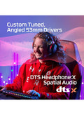HYPERX Cloud III Wired Gaming Headset, For PC / PS5 / PS4 / Xbox Series, Angled 53mm Drivers, Noise Cancelling, With LED Mic Mute Indicator, 10Hz-21kHz Frequency Response, Black/Red | 727A9AA