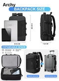 Archy Carry-On Luggage Backpack Unisex Backpack External Charging Interface Wet and Dry Separation