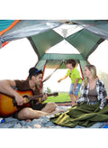 MissTiara Instant Pop Up Outdoor Family Camping Tent for 3-5 Person with Carry Bag and Moisture-proof Pad Waterproof Windproof Ultraviolet-proof Cabin Tent