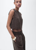 MANGO Lyocell Top With Buttons On The Back