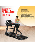 Sparnod Fitness STH-1250 (3 Hp Peak) Automatic Motorised Treadmill For Home Use | Speed-12Km/Hr | Max User Weight 100 Kg | 3 Level Manual Incline | Warranty 1 Year