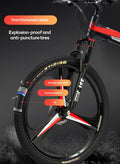 ETG 26 Inch Folding Mountain Bike, 24 Speed Full Suspension Bicycle with High-Carbon Steel, Dual Disc Brake Non-Slip Quick Release tire Folding MTB for Adults/Men/Women