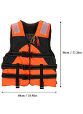 Generic Adult Safety Life Jacket Survival Vest with Adjustable Straps and Whistle for Outdoor Water Sports Kayaking Boating Fishing Safety Jacket Vest
