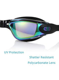 Rock Pow Pow Swim Goggles, Swimming Goggles No Leaking Full Protection Adult Men Women Youth