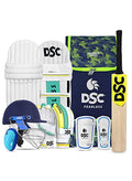 DSC Premium Complete Kit With Helmet Cricket Kit | Right Hand | Kit for Men | Polyvinyl Chloride | Adult | Size 6