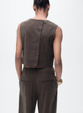 MANGO Lyocell Top With Buttons On The Back