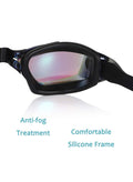 Rock Pow Pow Swim Goggles, Swimming Goggles No Leaking Full Protection Adult Men Women Youth