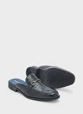 Robert Wood Emboss Detail Loafer Mules