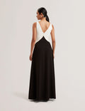 Ted Baker Contrast Detail Side Slit Dress