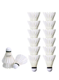 Spall 12 Pack Badminton Birdies Shuttlecocks, Badminton Goose Feather Stable Durable High Speed Training Badminton Balls for Indoor & Outdoor Practice Sports Training Activities