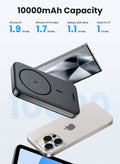 Ugreen 10000 mAh 10000mAh Wireless Power Bank Magnetic MagSafe Wireless Portable Charger Fast Charging Charger PD 20W Wired Charging iPhone MagSafe Charger Battery Pack For iPhone 16 15 Series Apple Watch S10 Airpods Grey