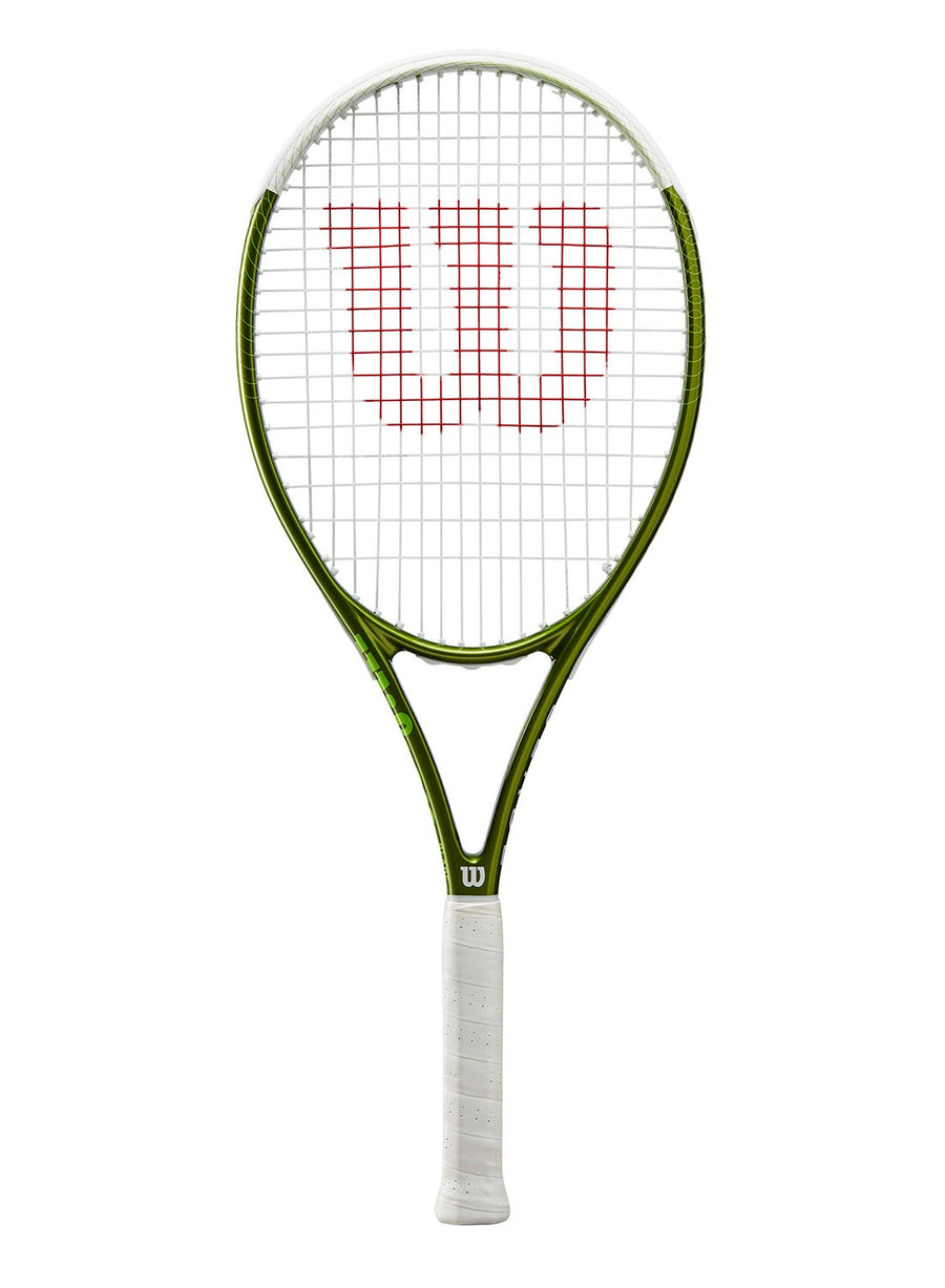 Wilson Blade Feel Team 103 Tennis Racket, 16x19, Adults, Beginners/ Intermediate - Green/ White