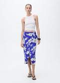 MANGO Floral Sarong Skirt