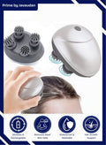 Waterproof, Portable Electric Scalp Massager | For Hair Growth, Hair Deep Clean, Head Relaxation