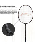 Li-Ning Wind Lite Stealth Badminton Racket - Black/Bronze (Strung)