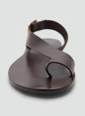 MANGO Casual Leather Cross Strap Sandals