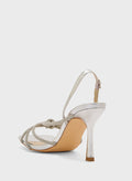 Truffle Stiletto Heel Knotted Diamond Sandal