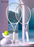 DUNISO Tennis Rackets Set for Student Training Tennis and Beginners of 2 Tennis Racquets Lightweight Including Tennis Bag and Water Injection Base