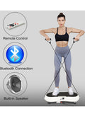 Sky Land Crazy Fitness Vibration Plate | Ultra-Thin Body Slimmer Machine | 99-Speed Levels, 3 Workout Modes, Bluetooth Speaker | Whole Body Workout & Weight Loss Trainer, EM-1872