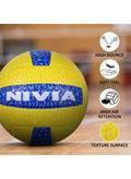 Nivia G-2020 Rubber Volleyball | Size: 4 | Laminated | 18 Panels | for Indoor & Outdoor Matches | Machine Stitch | Butyl Bladder | High Air Retention